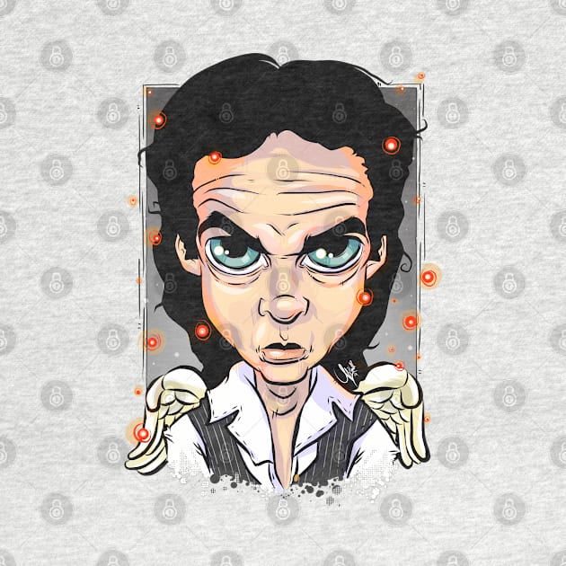 Pop Culture Caricature #18 - Nick Cave by yazgar